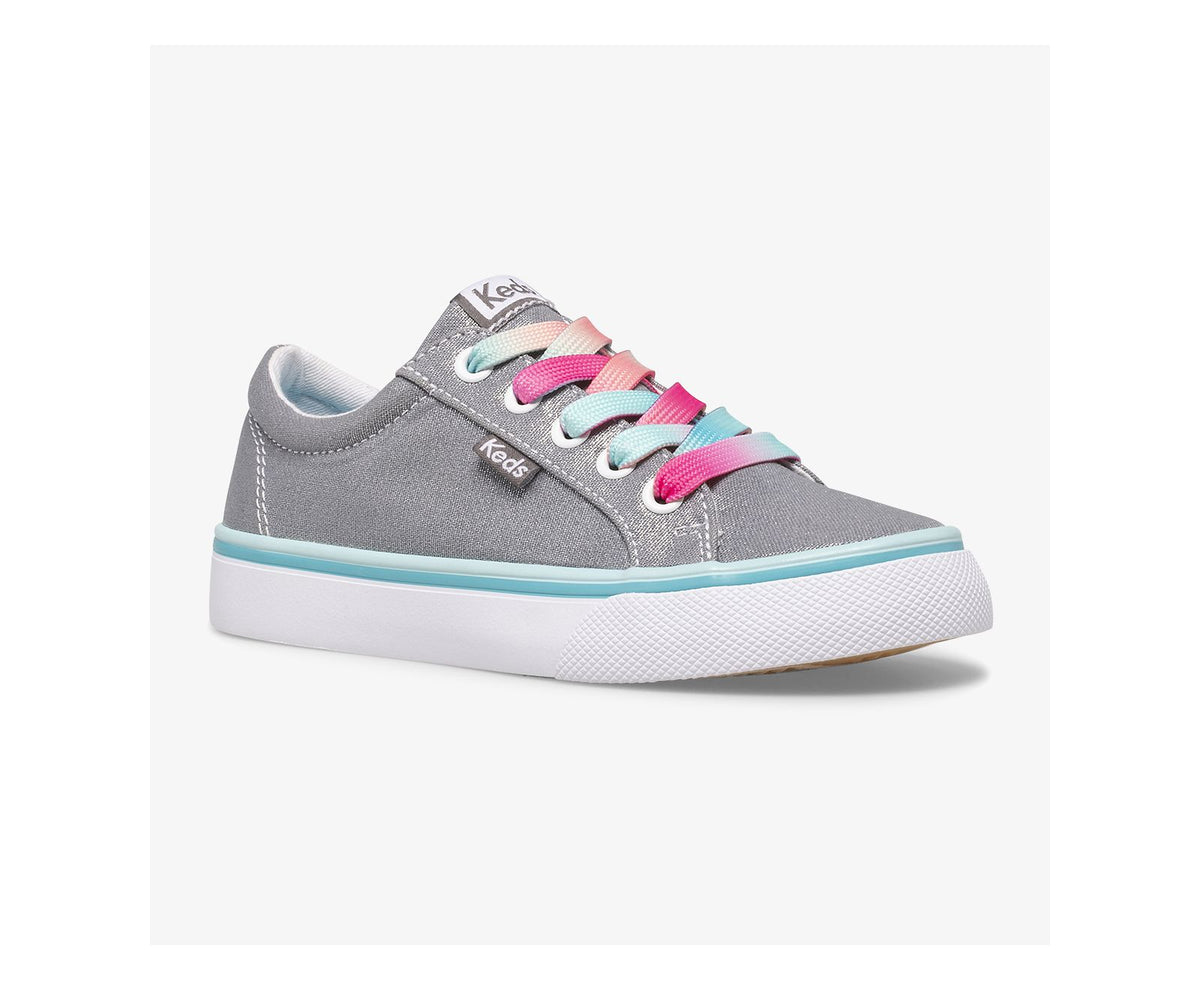 Girls|Boys Big Kid's Jump Kick Canvas Grey/Multi - Keds