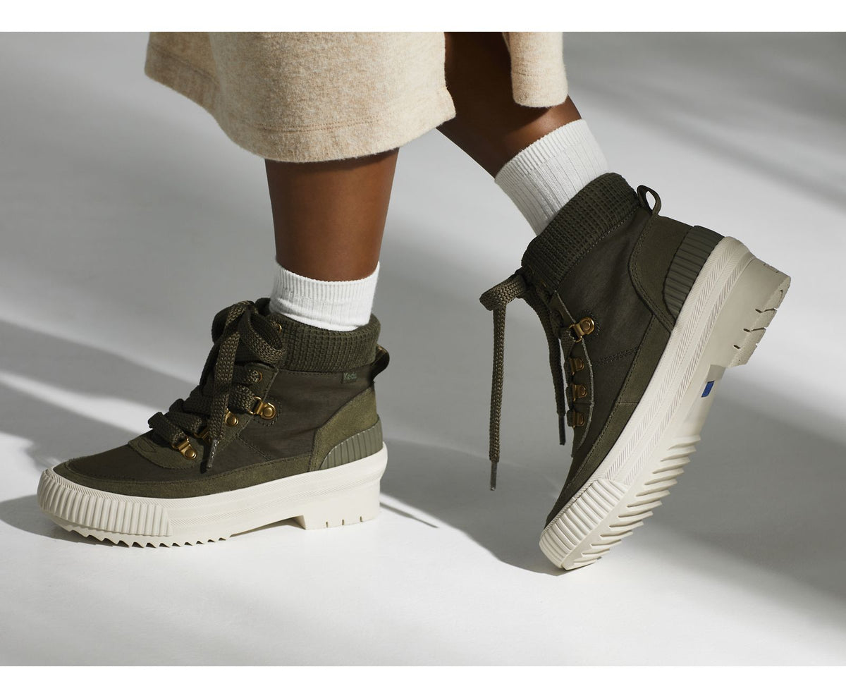 Women Fielder Boot Suede/Nylon Thinsulate™ Olive - Keds