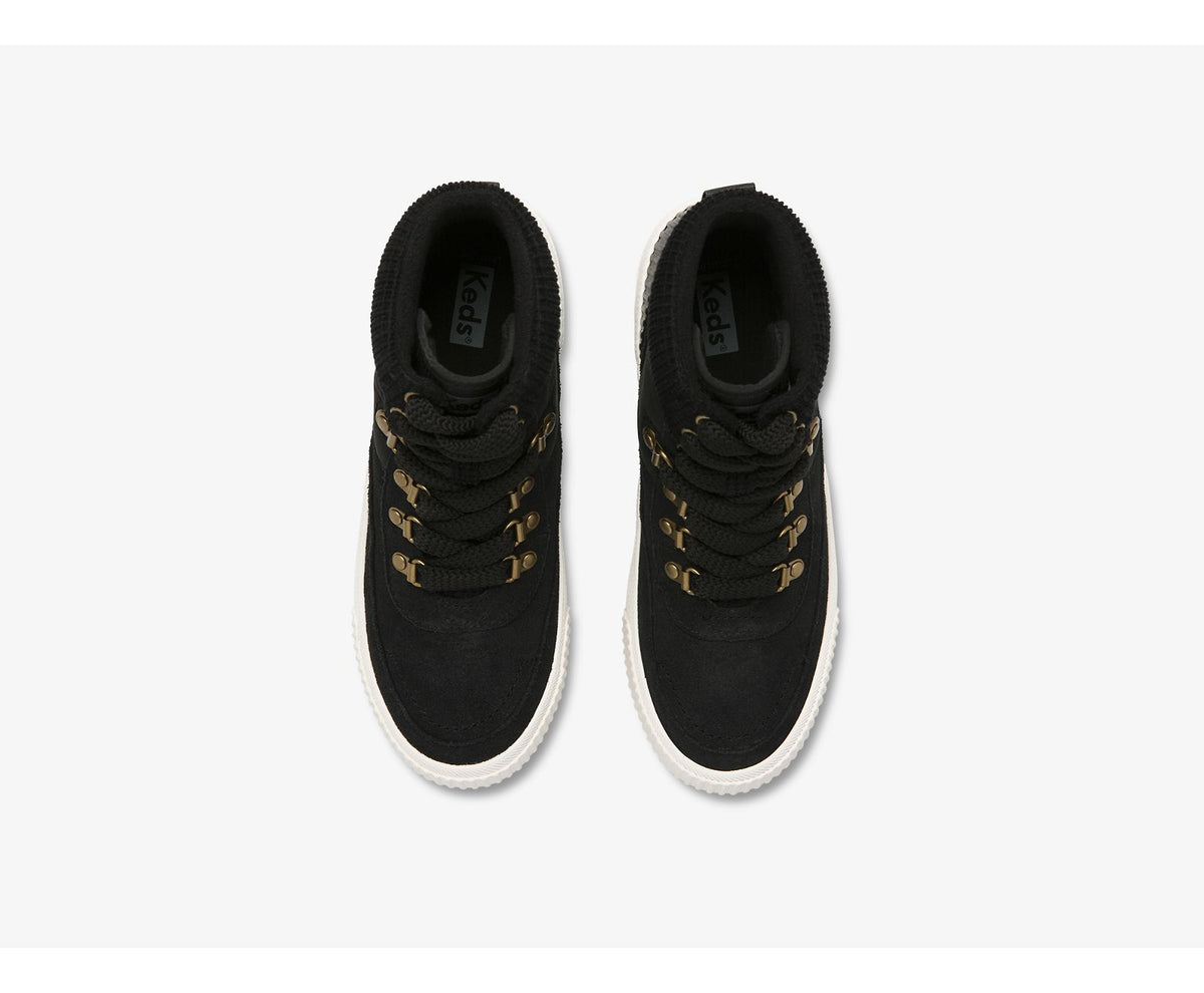 Women Fielder Boot Suede/Nylon & Velvet Thinsulate™ Black - Keds