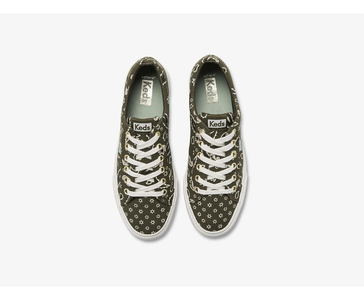 Women Jump Kick Feat. Organic Bandana Olive - Keds