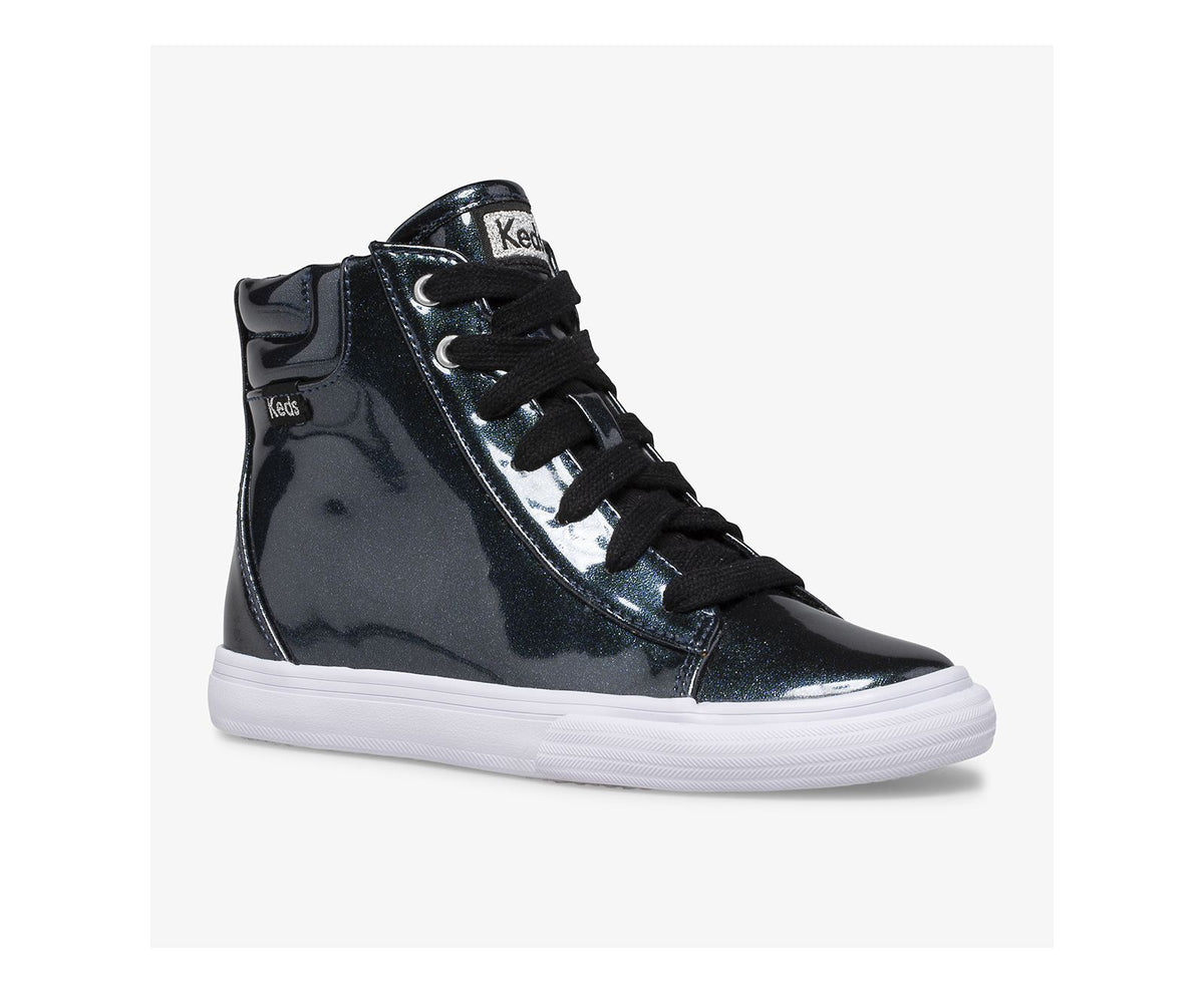 Girls Big Kid's Double Up High Top Black/Multi - Keds