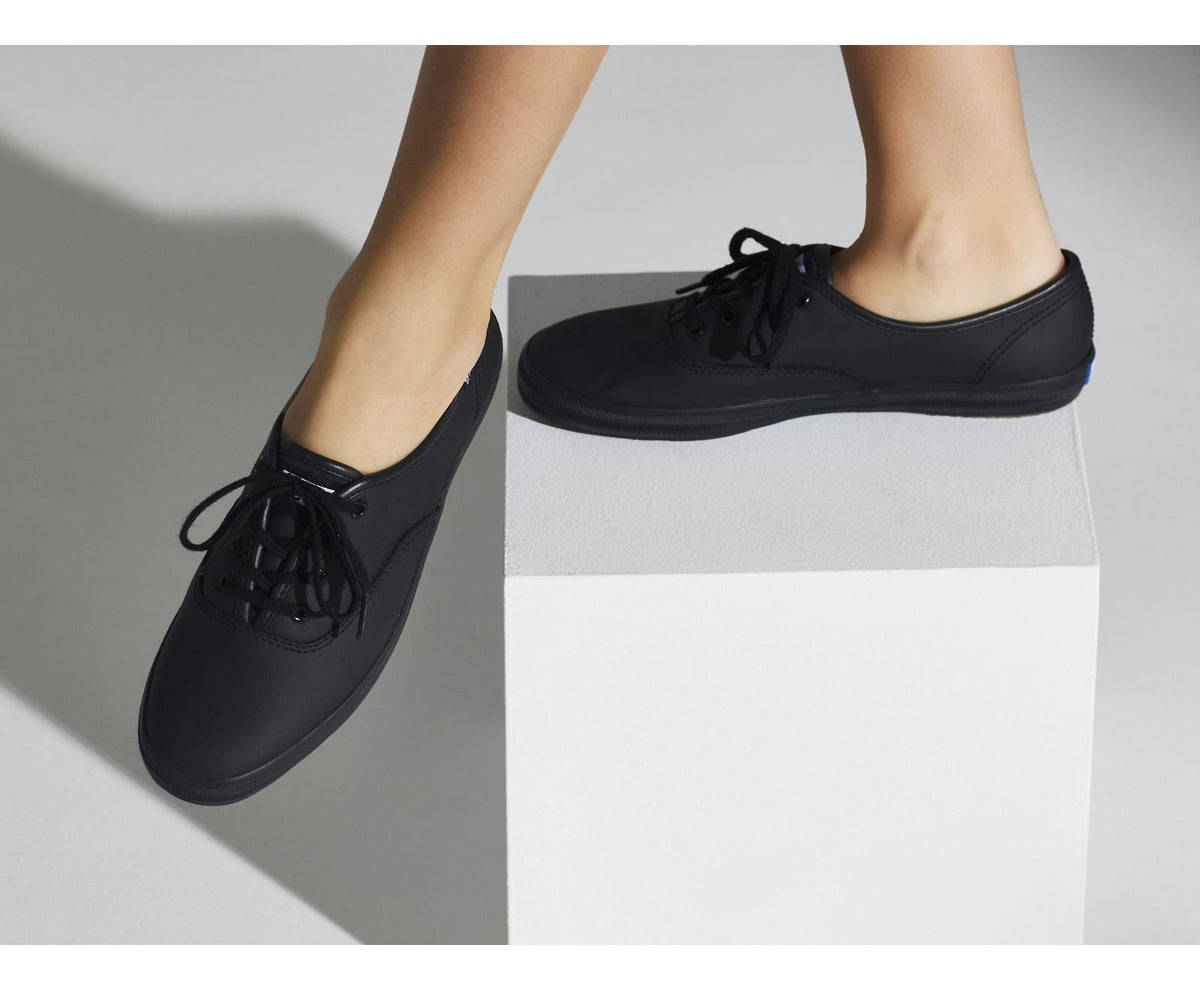 Women Champion Originals Leather Black - Keds