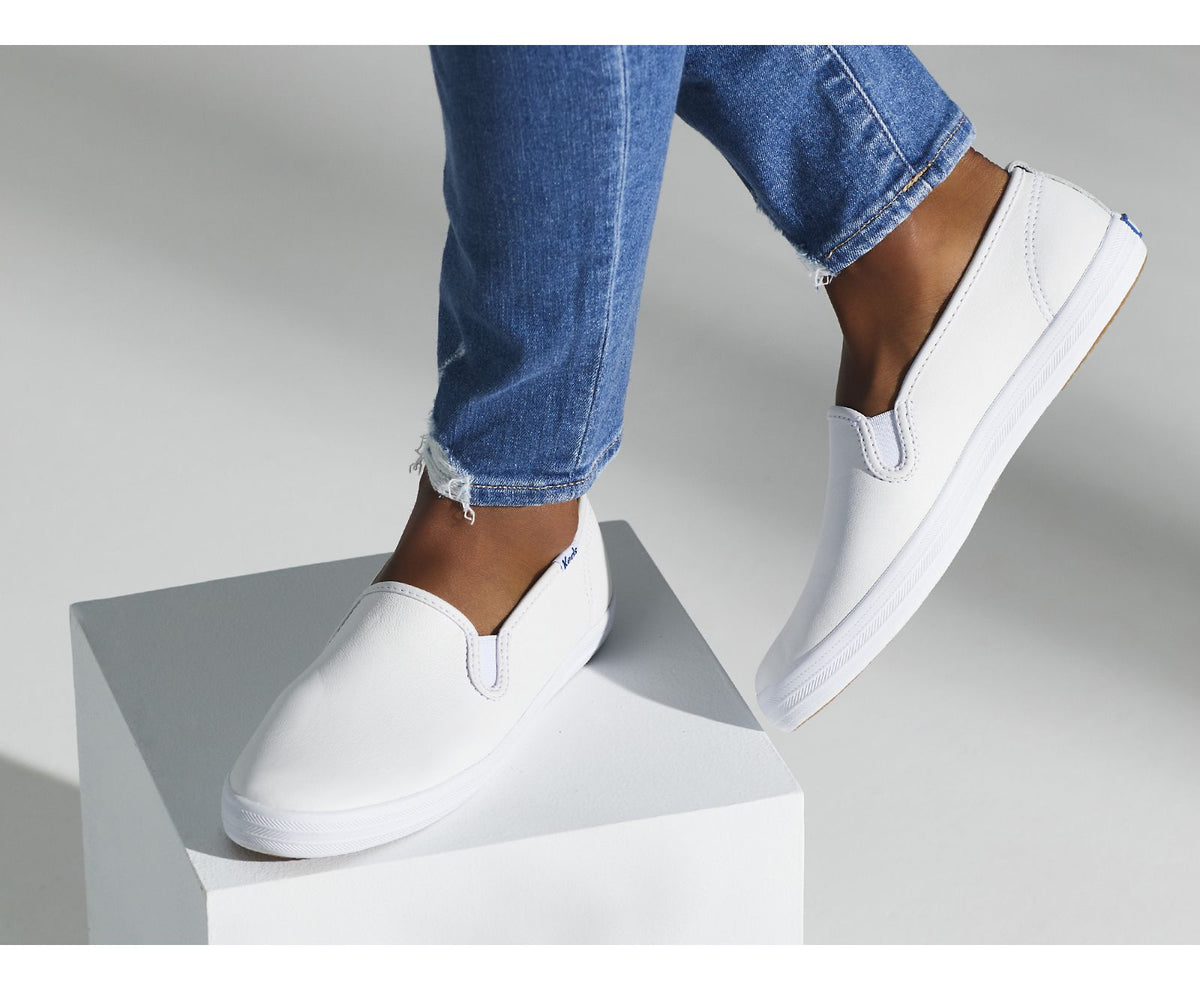 Women Champion Slip On Leather White - Keds