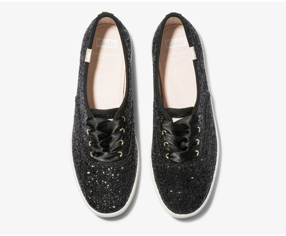 Women Keds x kate spade new york Champion Glitter Black Glitter - Keds