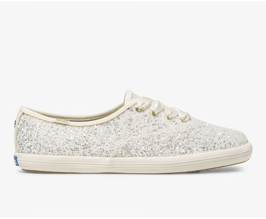 Women Keds x kate spade new york Champion Glitter Cream Glitter - Keds