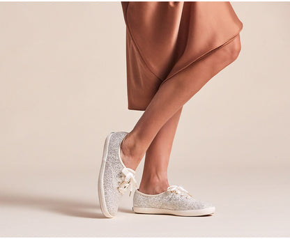 Women Keds x kate spade new york Champion Glitter Cream Glitter - Keds