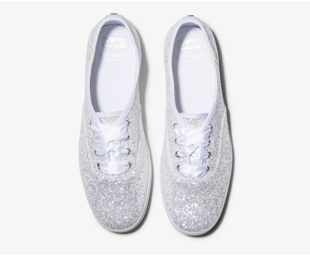 Women Keds x kate spade new york Champion Glitter White - Keds