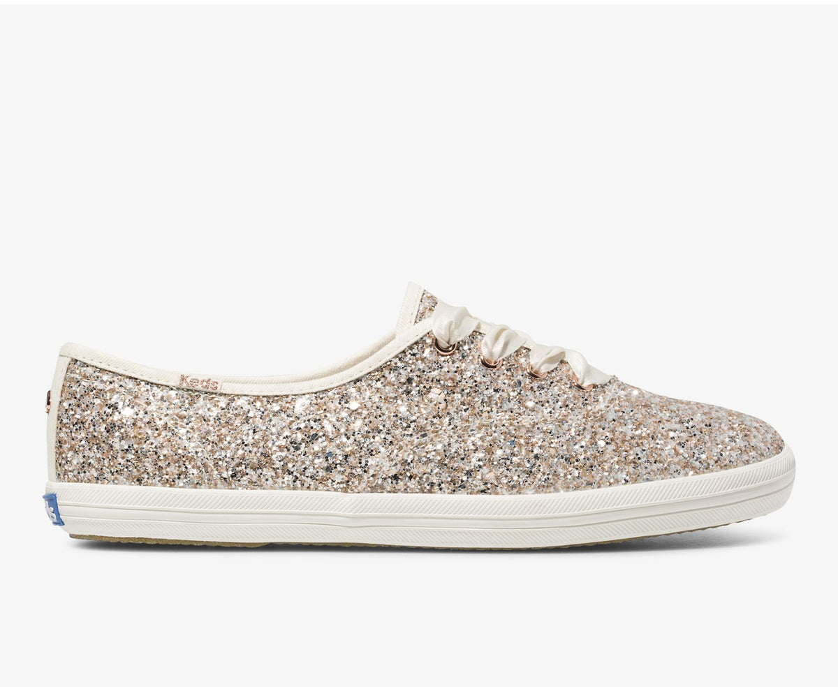 Women Keds x kate spade new york Champion Glitter Rose Gold Multi - Keds