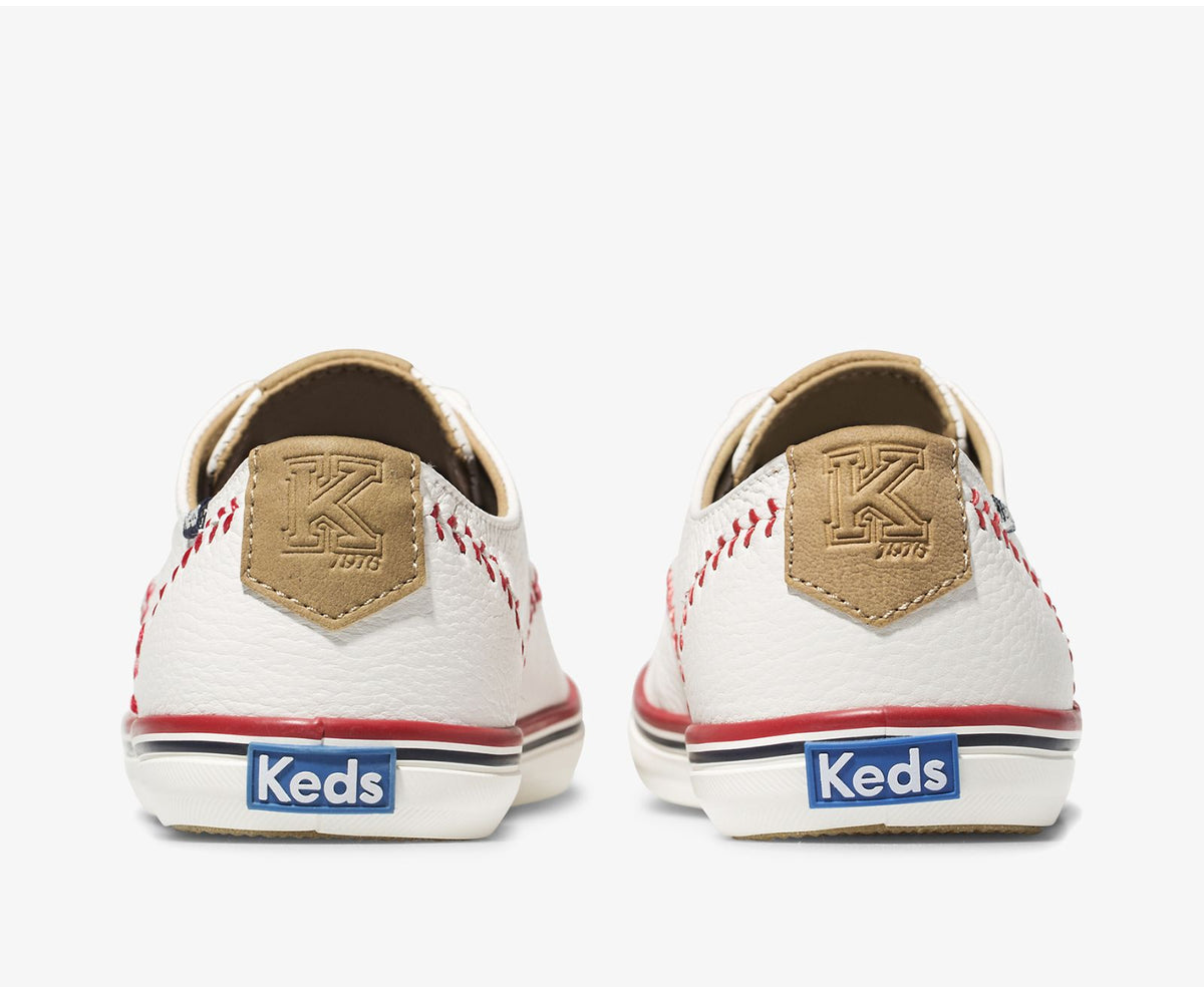 Women Champion Pennant Leather Off White - Keds