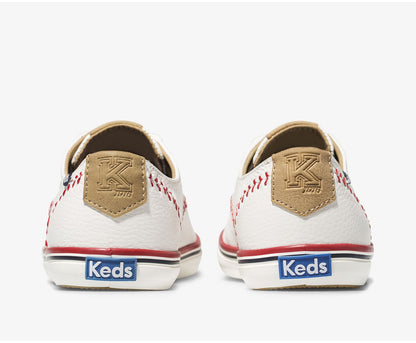 Women Champion Pennant Leather Off White - Keds