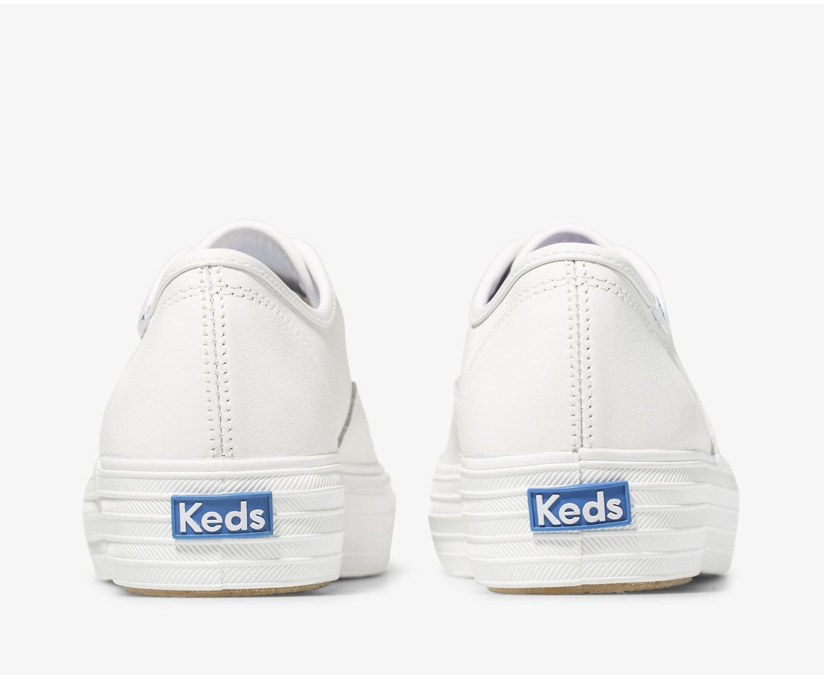 Women Triple Leather White - Keds