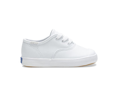 Girls Little Kid's Champion Toe Cap Sneaker White Leather - Keds