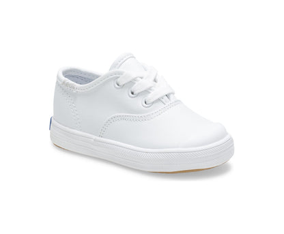 Girls Little Kid's Champion Toe Cap Sneaker White Leather - Keds
