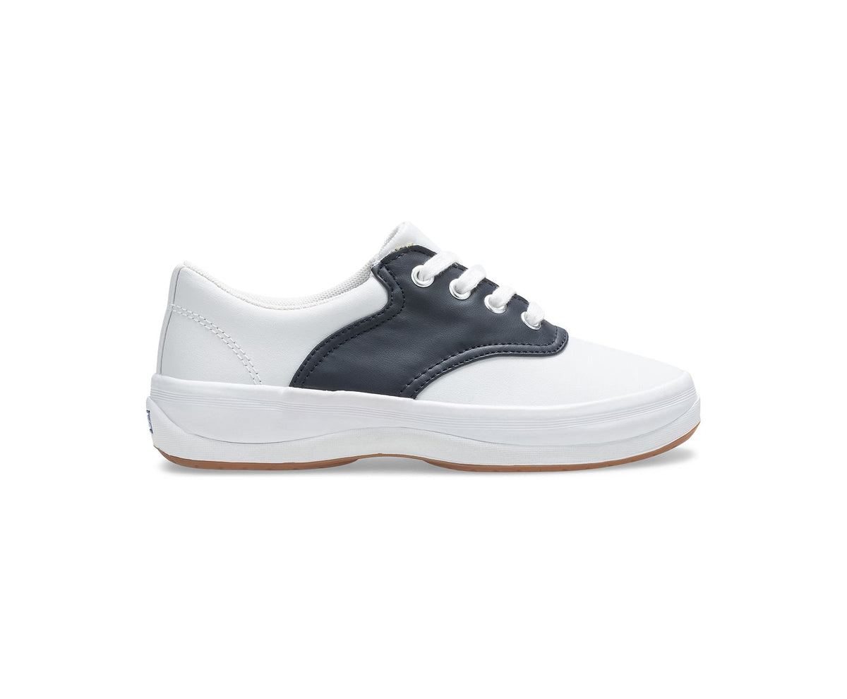 Girls Little Kid's School Days Sneaker White / Classic Navy - Keds