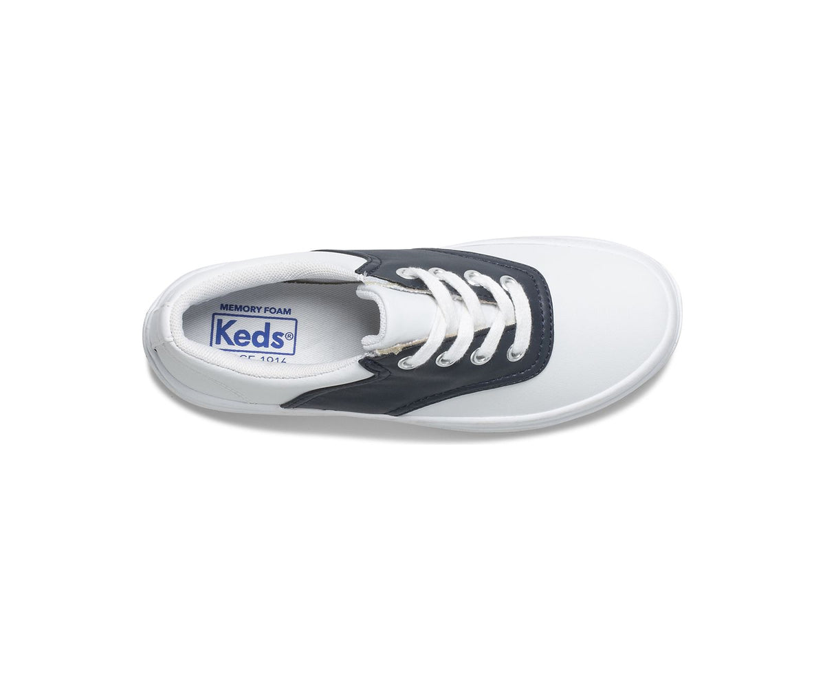 Girls Little Kid's School Days Sneaker White / Classic Navy - Keds