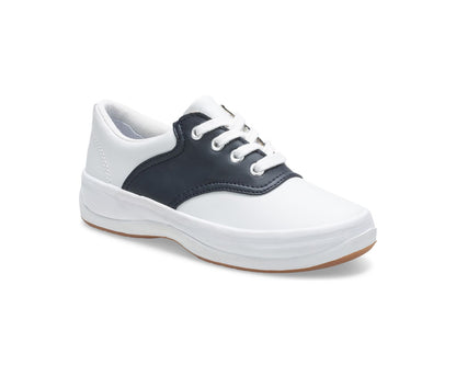 Girls Little Kid's School Days Sneaker White / Classic Navy - Keds