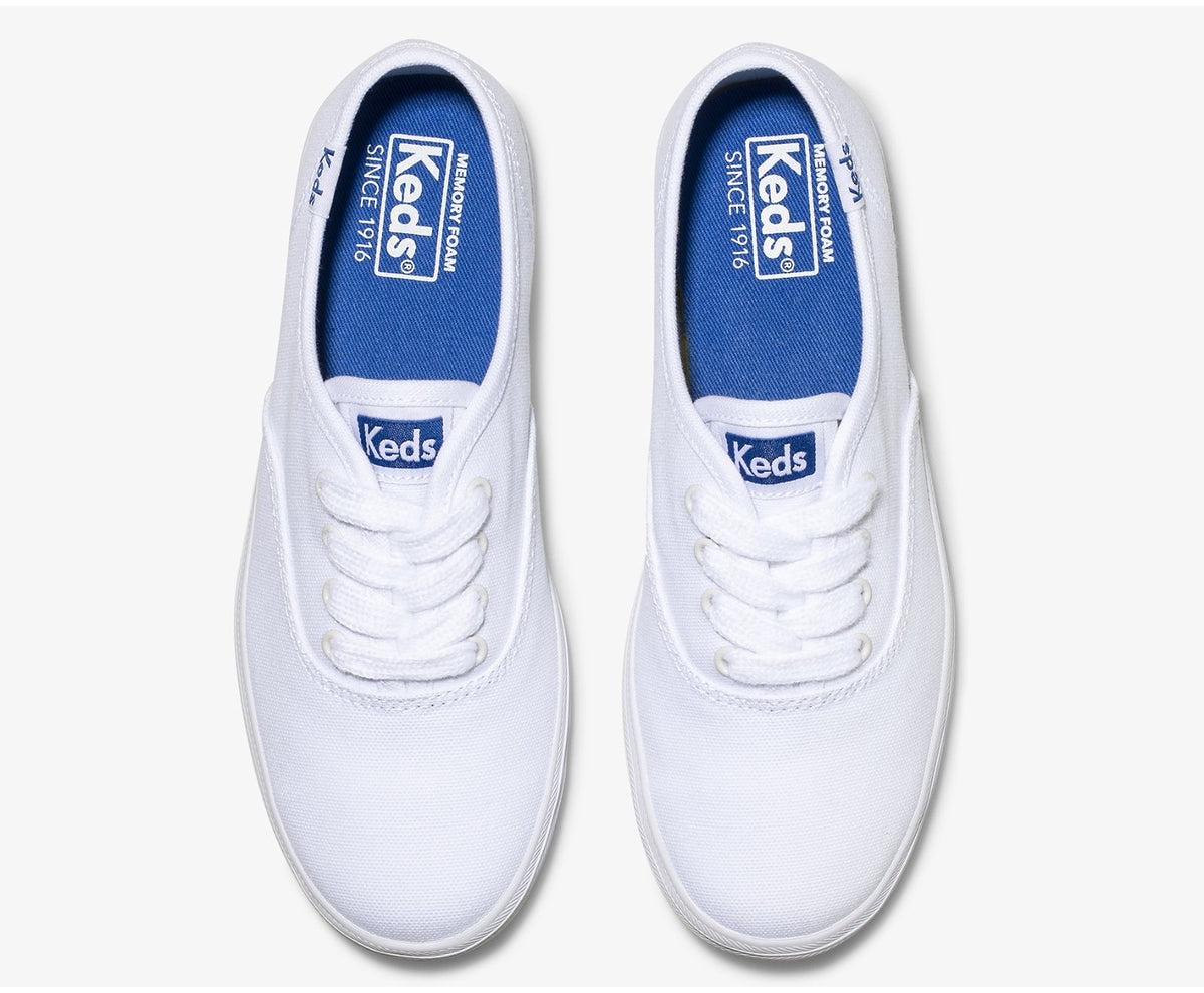 Girls Big Kid's Champion CVO Sneaker White Canvas - Keds