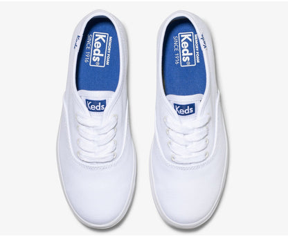 Girls Big Kid's Champion CVO Sneaker White Canvas - Keds