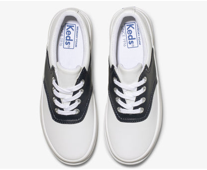 Girls Big Kid's School Days Sneaker White / Classic Navy - Keds