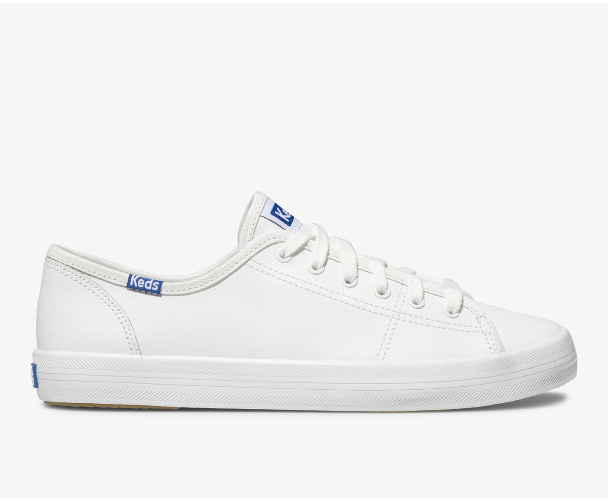 Women Kickstart Leather White/Blue - Keds