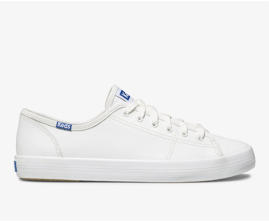 Women Kickstart Leather White/Blue - Keds
