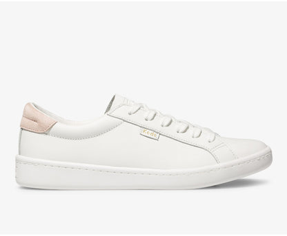 Women Ace Leather White Blush - Keds
