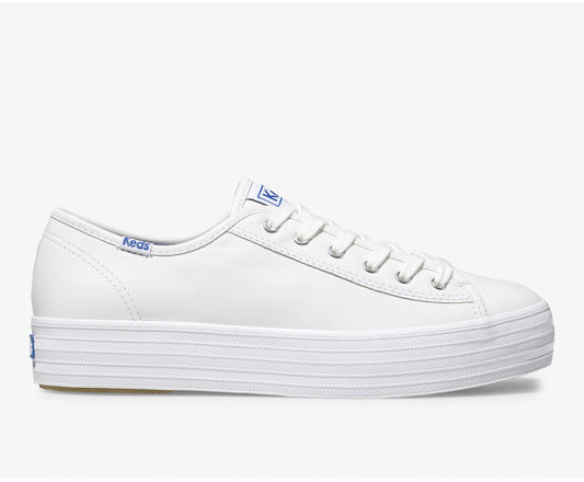 Women Triple Kick Leather White - Keds