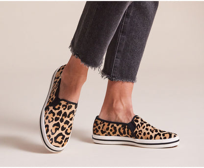 Women Keds x kate spade new york Calf Hair Slip On Leopard - Keds