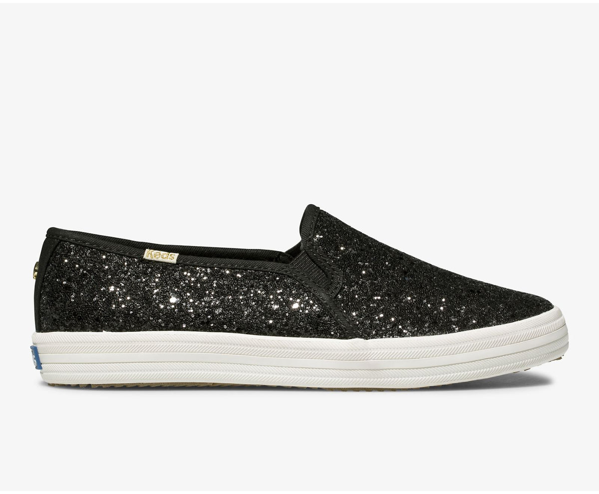 Women Keds x kate spade new york Double Decker Glitter Black - Keds