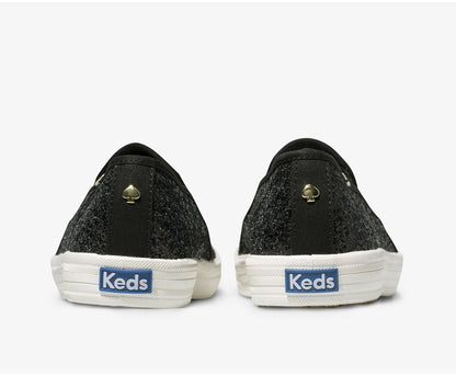 Women Keds x kate spade new york Double Decker Glitter Black - Keds