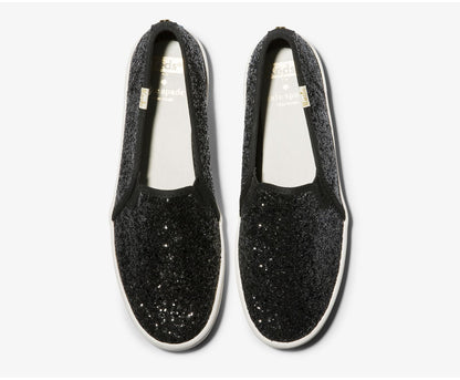 Women Keds x kate spade new york Double Decker Glitter Black - Keds