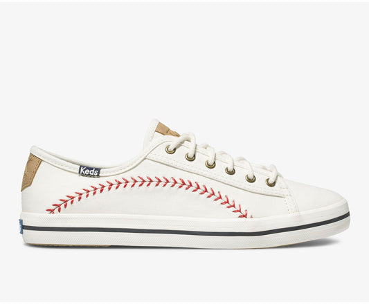 Women Kickstart Pennant Off White Canvas - Keds