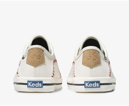 Women Kickstart Pennant Off White Canvas - Keds