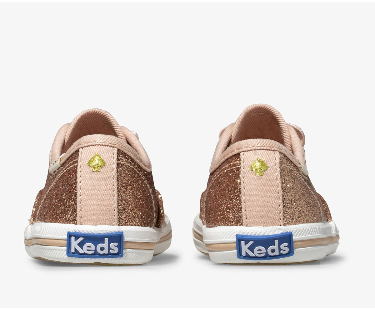 Girls Little Kid's Keds x kate spade new york Champion Glitter Sneaker Rose Gold - Keds