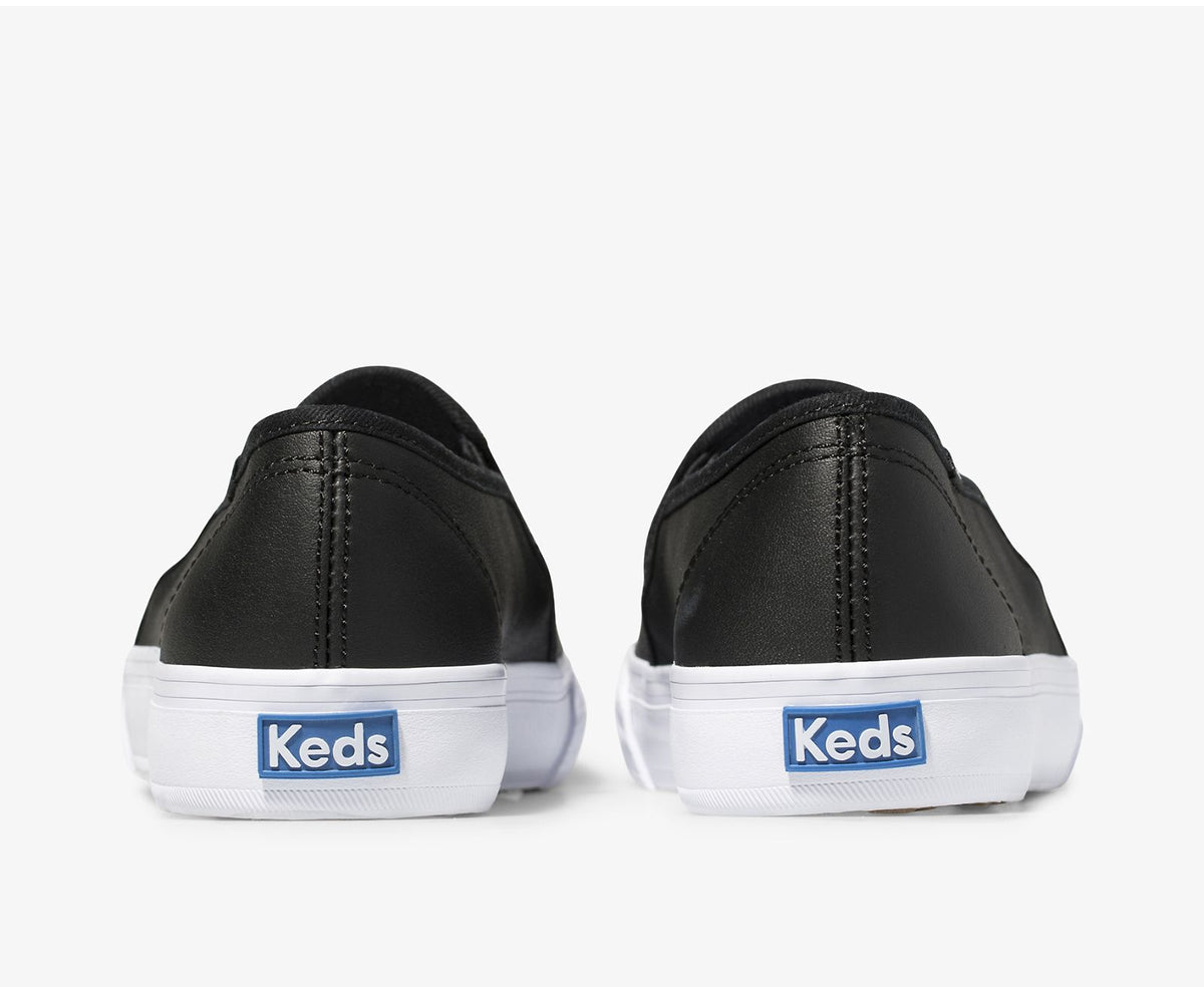 Women Double Decker Leather Black - Keds