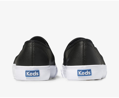 Women Double Decker Leather Black - Keds