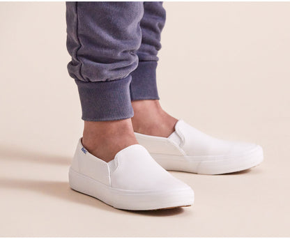 Women Double Decker Leather White - Keds