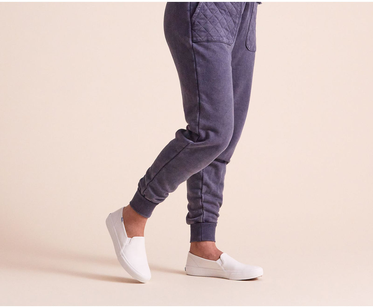 Women Double Decker Leather White - Keds