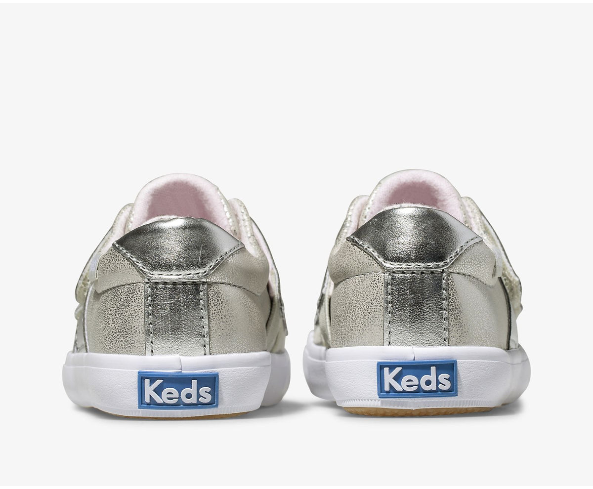 Girls Big Kid's Courtney HL Silver - Keds