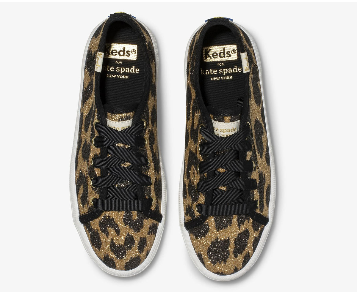 Girls Big Kid's Keds x kate spade new york Kickstart Glitter Leopard Glitter Leopard - Keds