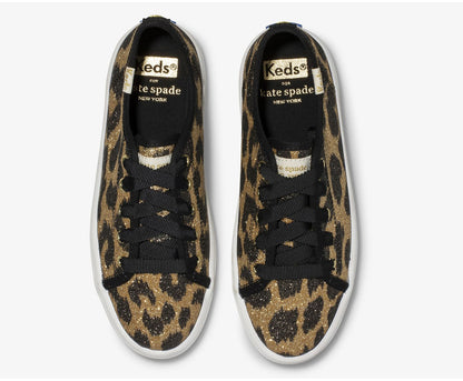 Girls Big Kid's Keds x kate spade new york Kickstart Glitter Leopard Glitter Leopard - Keds
