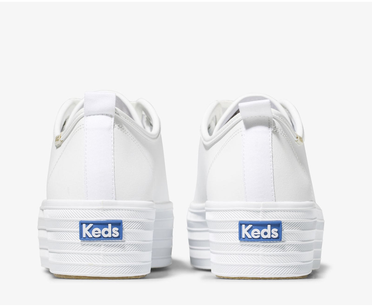 Women Triple Up Leather White - Keds