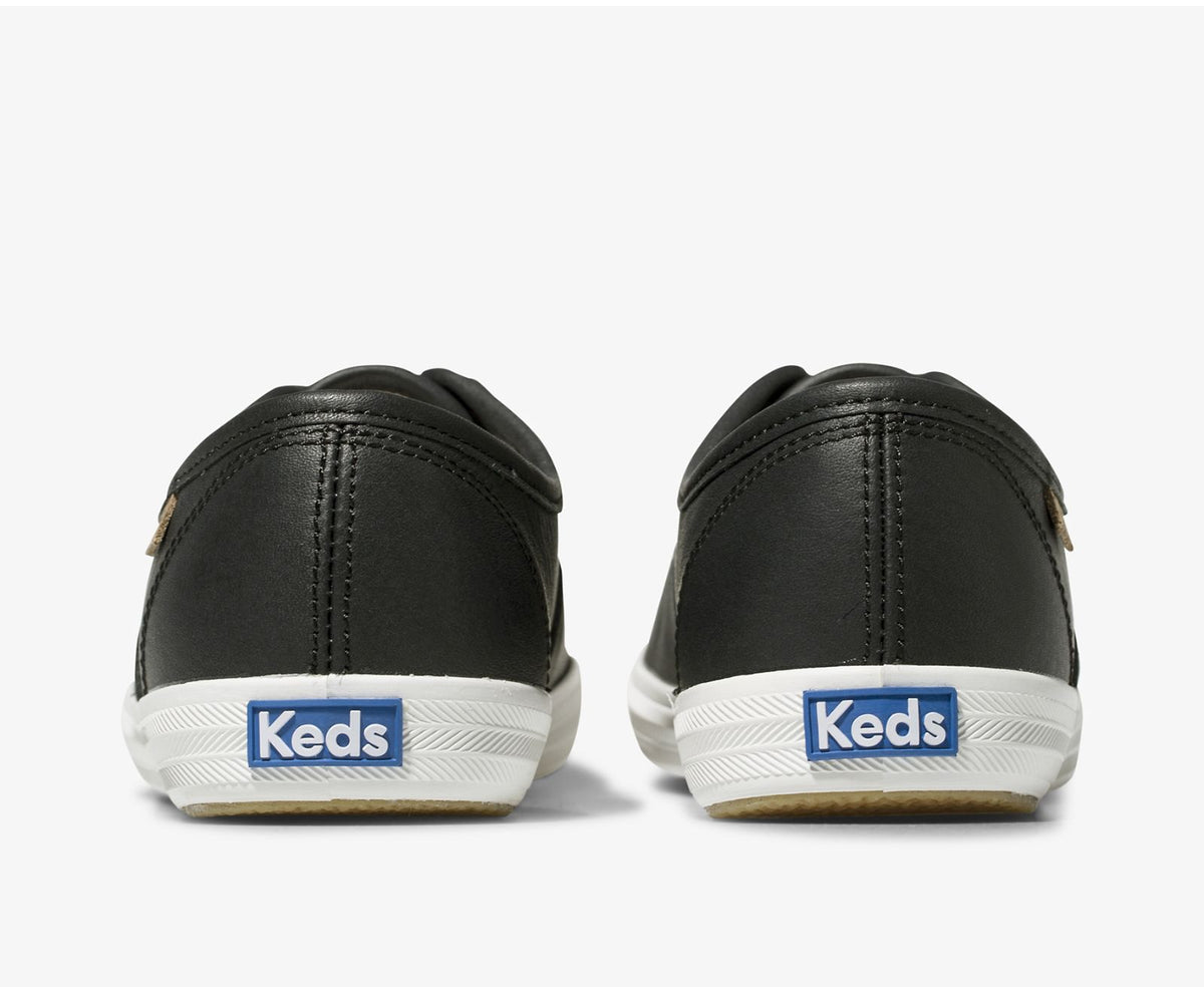 Women Champion Luxe Leather Black - Keds