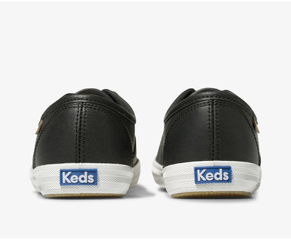 Women Champion Luxe Leather Black - Keds