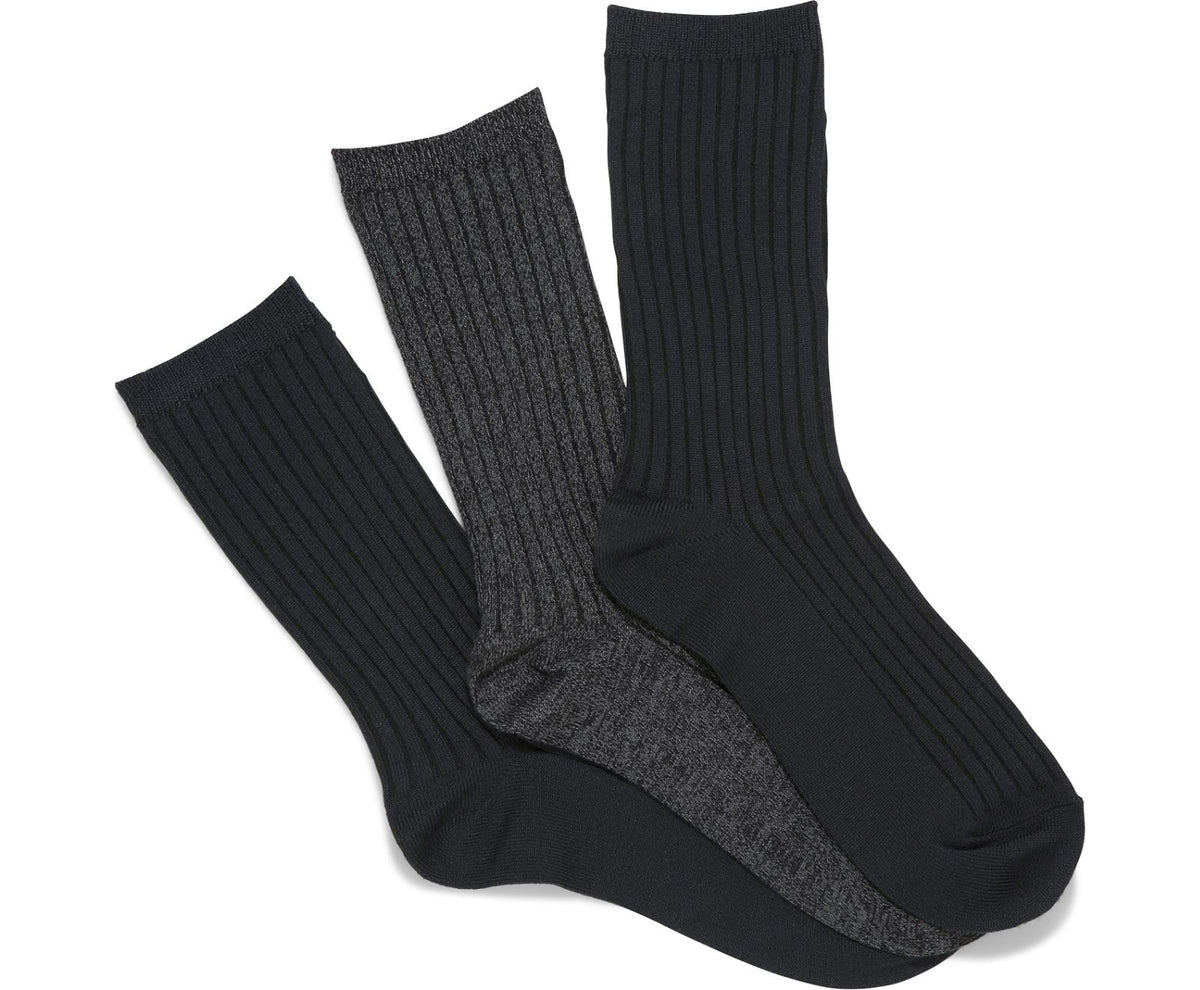 Women 3 Pk Boot Socks Black - Keds