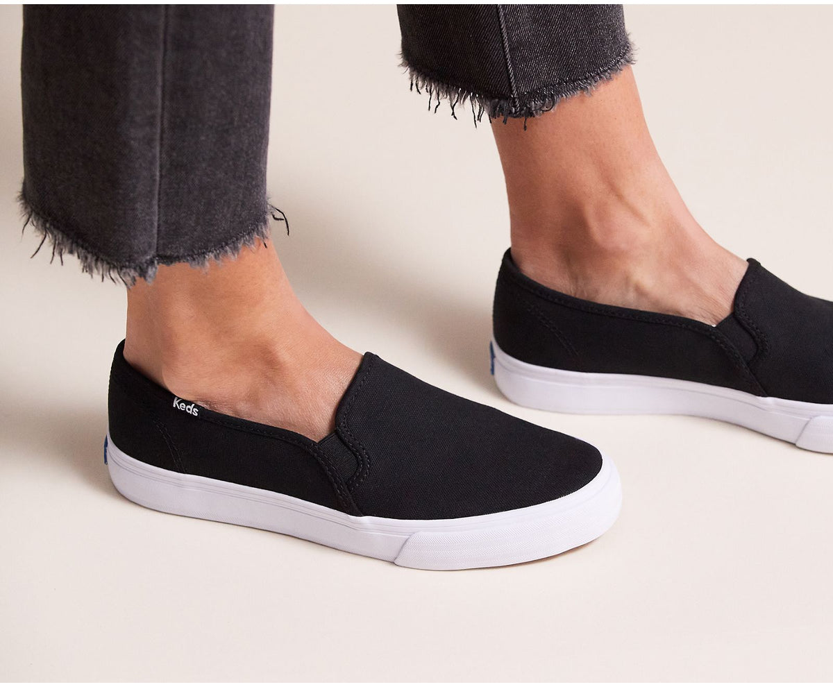 Women Double Decker Canvas Black - Keds