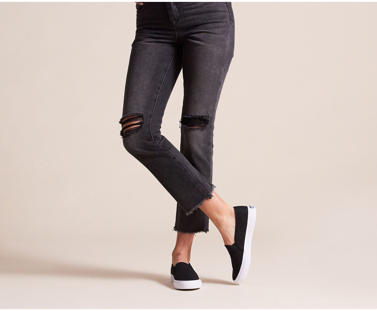 Women Double Decker Canvas Black - Keds