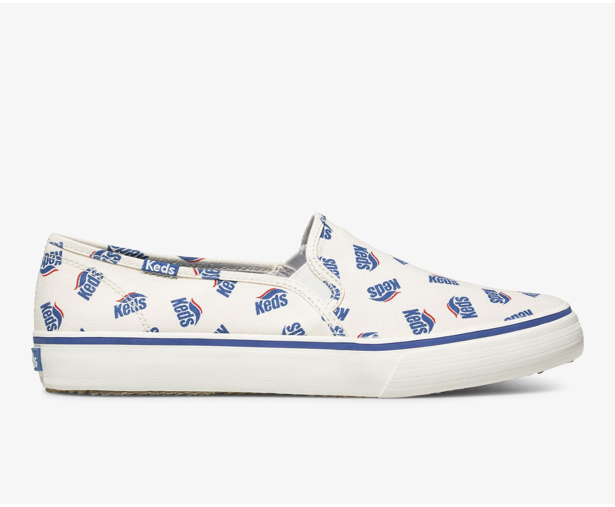 Women Double Decker Canvas Tossed Wave Cream - Keds