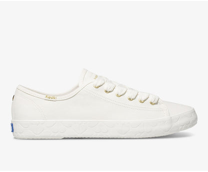 Women Keds x kate spade new york Kickstart Logo Foxing White - Keds