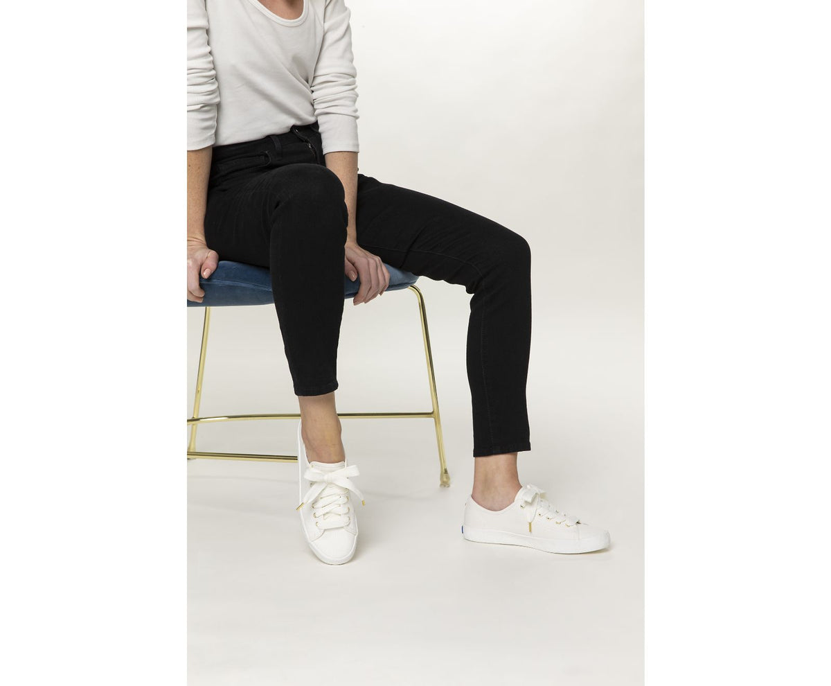 Women Keds x kate spade new york Kickstart Logo Foxing White - Keds